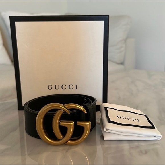 ⭐️AUTHENTIC GUCCI WIDE LEATHER GG BELT⭐️